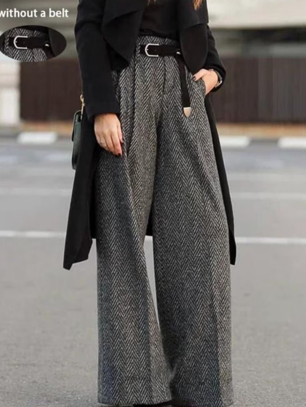 ( -Free) Women'S Long Trousers, Women'S Thickened Long Trousers, Textured Trouse